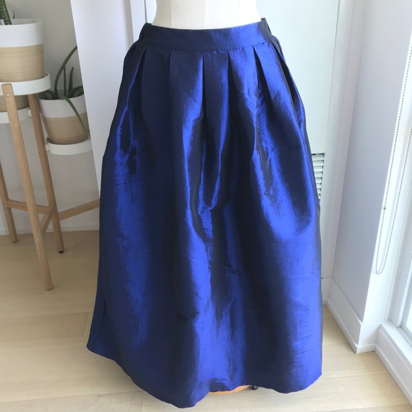 Dresses & Skirts - Pleated Full Maxi Skirt Navy Blue fits XS - M